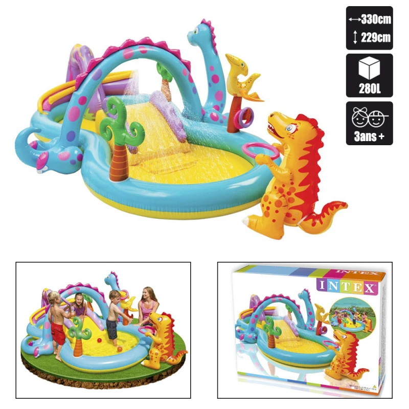 AIRE DE JEUX DINOLAND PLAY CENTER INTEX 1 AIRE DE JEUX DINOLAND PLAY CENTER INTEX