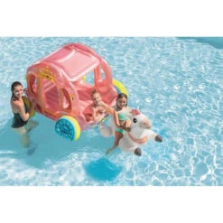 CARROSSE DE PRINCESSE GONFLABLE ENFANT INTEX 56514 7 CARROSSE DE PRINCESSE GONFLABLE ENFANT INTEX 56514 -Intex || Railblaza || Minn Kota Soldes carrosse de princesse gonflable enfant intex 56514 3