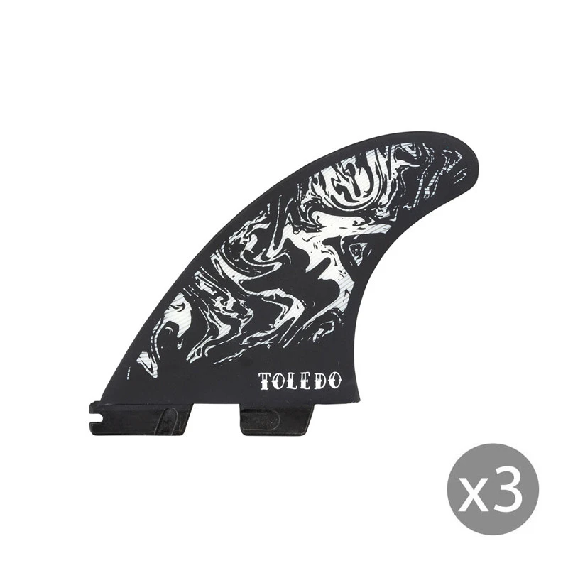 Dérives FCS II Felipe Toledo PC Medium Black/white Set De 3 THRUSTER 2 Dérives FCS II Felipe Toledo PC Medium Black/white Set De 3 THRUSTER – Image 2