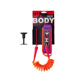 LEASH BODY BOARD HOWZIT ORANGE/VIOLET