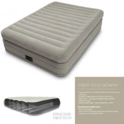 LIT GONFLABLE ELECTRIQUE INTEX TWIN COMFORT ELEVATED AIRBED FIBER 5 LIT GONFLABLE ELECTRIQUE INTEX TWIN COMFORT ELEVATED AIRBED FIBER -Intex || Railblaza || Minn Kota Soldes lit gonflable electrique intex twin comfort elevated airbed fiber 2