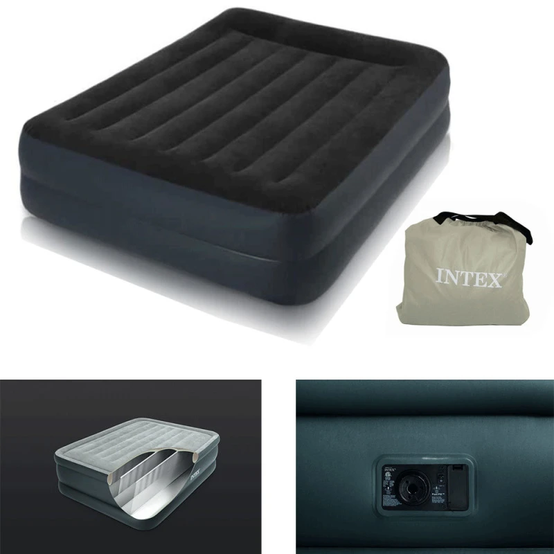 MATELAS GONGLABLE INTEX REST BED FIBER TECH 2 PLACES ELECTRIQUE 1 MATELAS GONGLABLE INTEX REST BED FIBER TECH 2 PLACES ELECTRIQUE