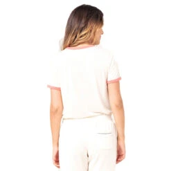 T-SHIRT RIP CURL TIKI RINGER BEIGE FEMME -Intex || Railblaza || Minn Kota Soldes t shirt rip curl tiki ringer beige femme 2